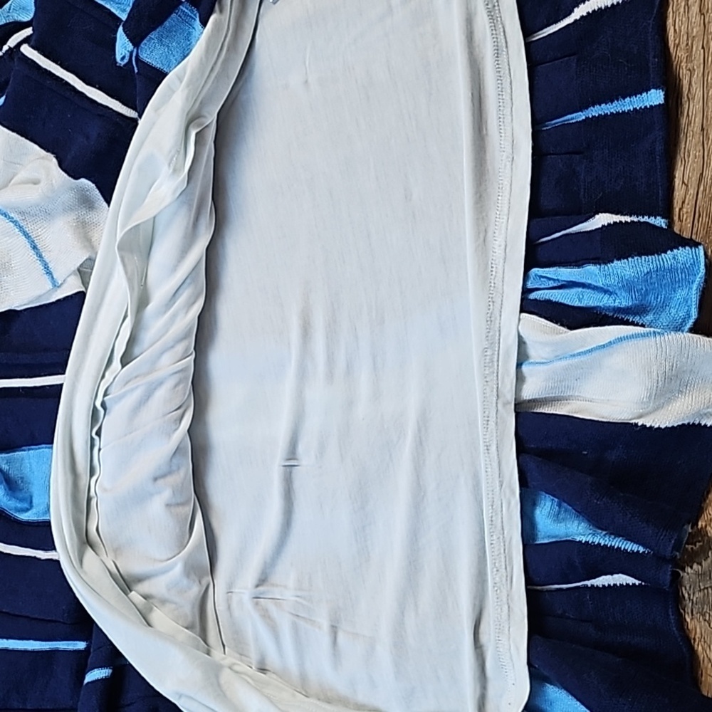 Maeve Navy and Light Blue Striped Maxi Dress - Picture 8 of 16